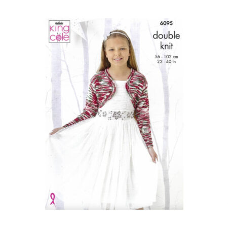 King Cole Women's and Girl's Boleros Pattern 6095