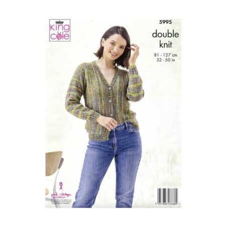 King Cole Cardigans Pattern 5995 - Image 2