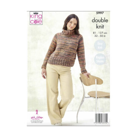 King Cole Sweaters Pattern 5997 - Image 2