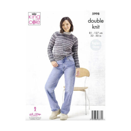 King Cole Sweater & Cardigan Pattern 5998 - Image 2