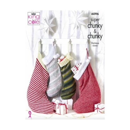 King Cole Christmas Stockings Pattern 6096