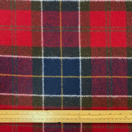 Red Tartan Wool Plaid - Image 4