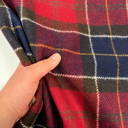 Red Tartan Wool Plaid - Image 3