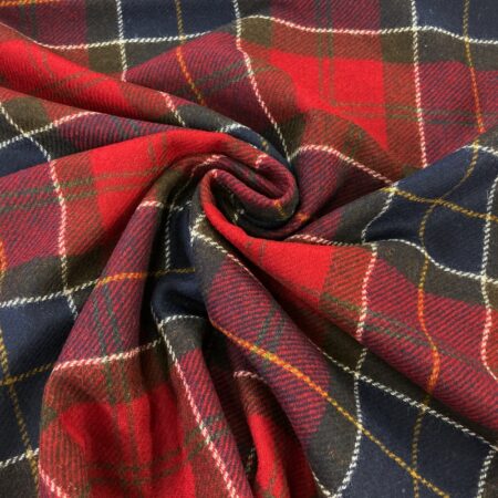 Red Tartan Wool Plaid - Image 2