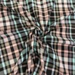Rainbow Plaid Poly-Viscose