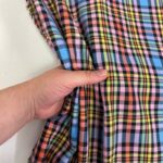 Rainbow Plaid Poly-Viscose