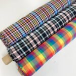 Rainbow Plaid Poly-Viscose