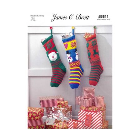 James C Brett Stockings Pattern JB811
