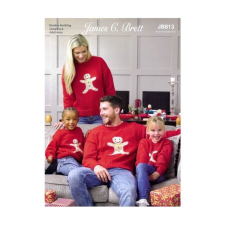 James C Brett Sweaters Pattern JB813