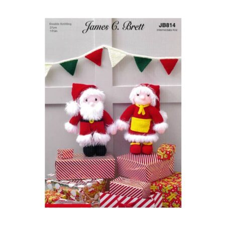James C Brett Mrs & Mr Claus Pattern JB814