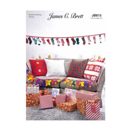 James C Brett Advent Calendar & Cushions Pattern JB815
