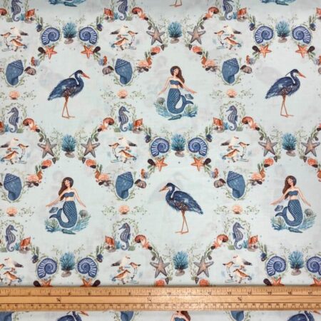 Seashore Mermaids Cotton - Image 3