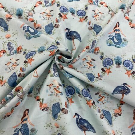 Seashore Mermaids Cotton - Image 4