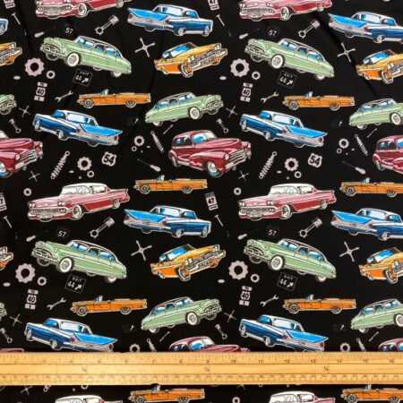 Classic Cars Cotton - Image 3