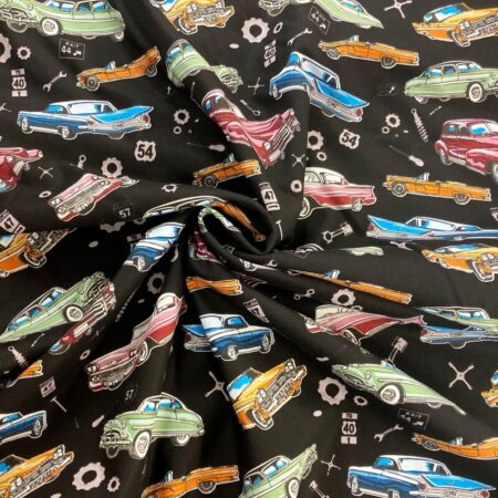 Classic Cars Cotton - Image 4