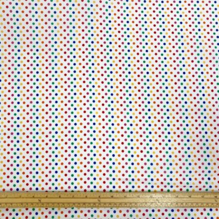 Multicoloured Pea Spot Polycotton - Image 2