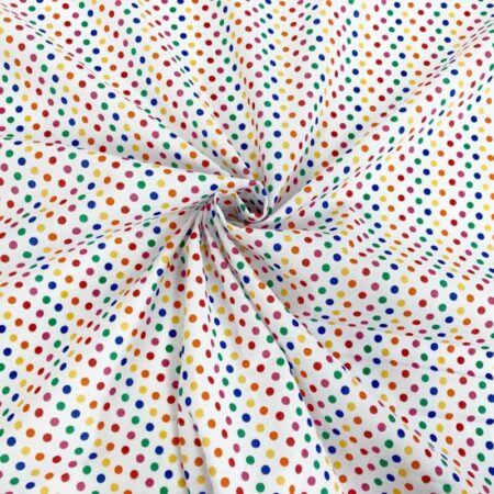 Multicoloured Pea Spot Polycotton - Image 3