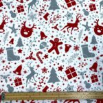 Christmas Panama Polycotton Fabric