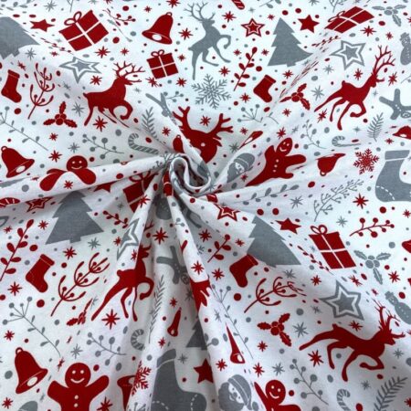 Christmas Tablecloth Polycotton Fabric - Image 16