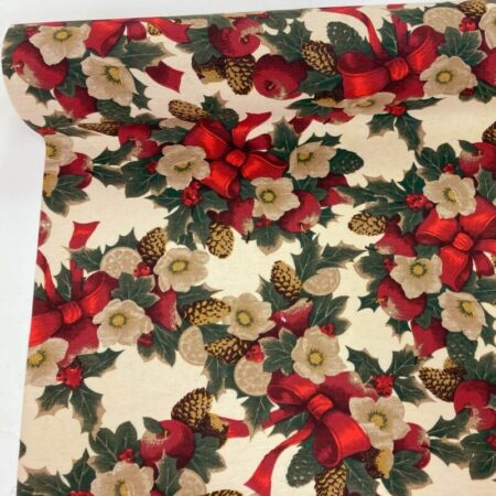 Christmas Tablecloth Polycotton Fabric - Image 12
