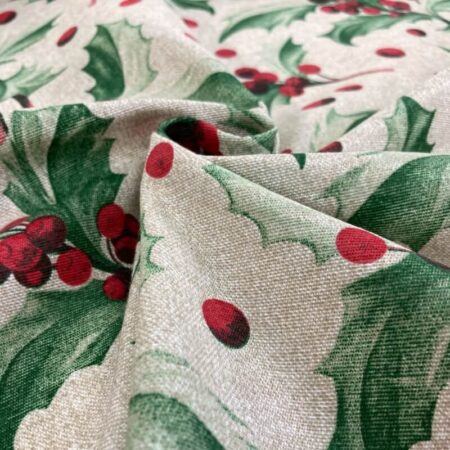 Christmas Tablecloth Polycotton Fabric - Image 9