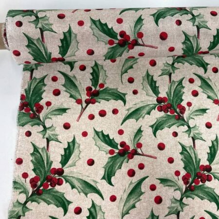 Christmas Tablecloth Polycotton Fabric - Image 8