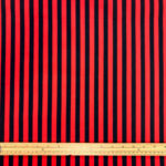Black Stripe Polycotton