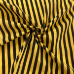 Black Stripe Polycotton