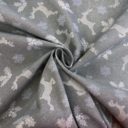 Polyester Lurex Christmas Fabric - Image 2