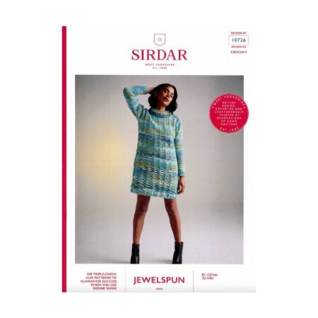 Sirdar Crochet Sweater Dress Pattern 10726