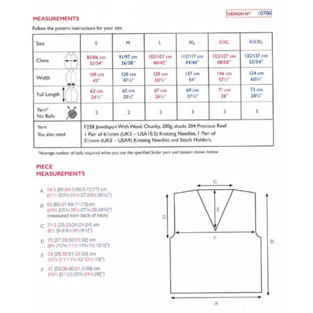 Sirdar Vest Pattern 10700 - Image 2
