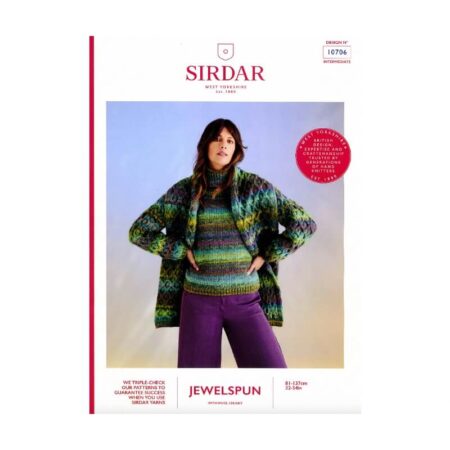 Sirdar Sweater and Scarf Pattern 10706