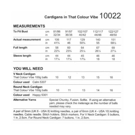 Stylecraft Cardigans Pattern 10022 - Image 2
