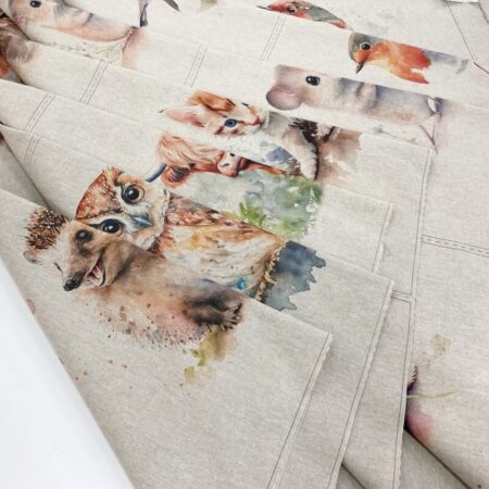 Animal Cushion Panel Sets of 6 and Matching All-Overs