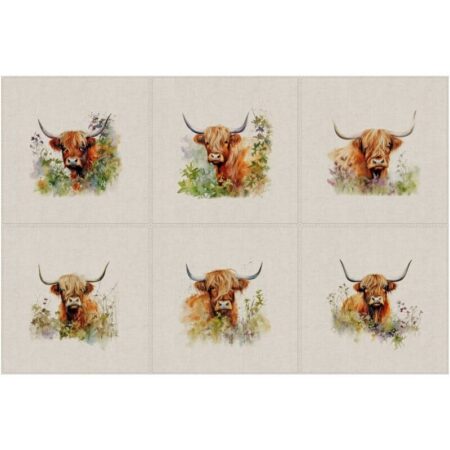 Animal Cushion Panel Sets of 6 and Matching All-Overs - Image 5