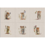 Animal Cushion Panel Sets of 6 and Matching All-Overs
