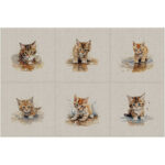 Animal Cushion Panel Sets of 6 and Matching All-Overs