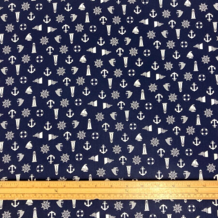 Nautical Icons Cotton Poplin - Image 2