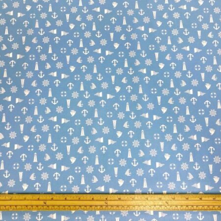Nautical Icons Cotton Poplin - Image 5