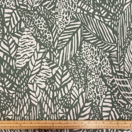 Jungle Leaf Cotton Polyester - Image 4