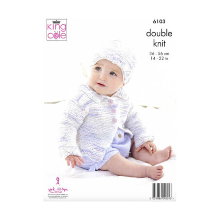 King Cole Jackets and Hat Pattern 6103 - Image 2