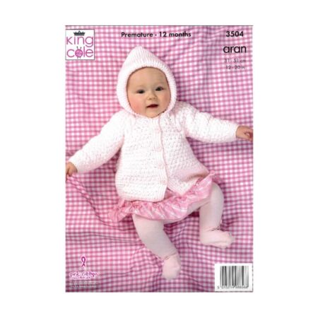 King Cole All-In-One, Coat and Hat Pattern 3504 - Image 2