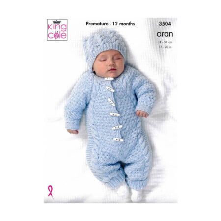 King Cole All-In-One, Coat and Hat Pattern 3504