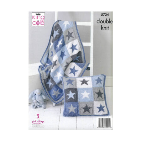 King Cole Blankets and Cushion Covers Pattern 5734 - Image 2