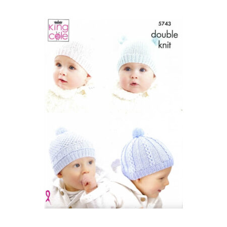 King Cole Hats and Mitts Pattern 5743