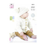 King Cole Cardigans and Hat Pattern 6015