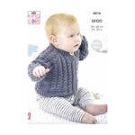 King Cole Cardigans and Sweater Pattern 6016