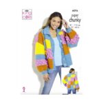 King Cole Cardigan Sweater & Hat Pattern 6076