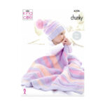 King Cole Blankets and Hats Pattern 6106