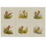 Animal Cushion Panel Sets of 6 and Matching All-Overs